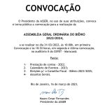 Convocação para a assembleia geral ordinária do biênio 2022/2024