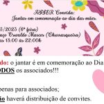 Jantar em comemoração ao dia das mães