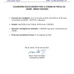 Calendário das eleições para o conselho fiscal da ASSER – Biênio 2023/2025